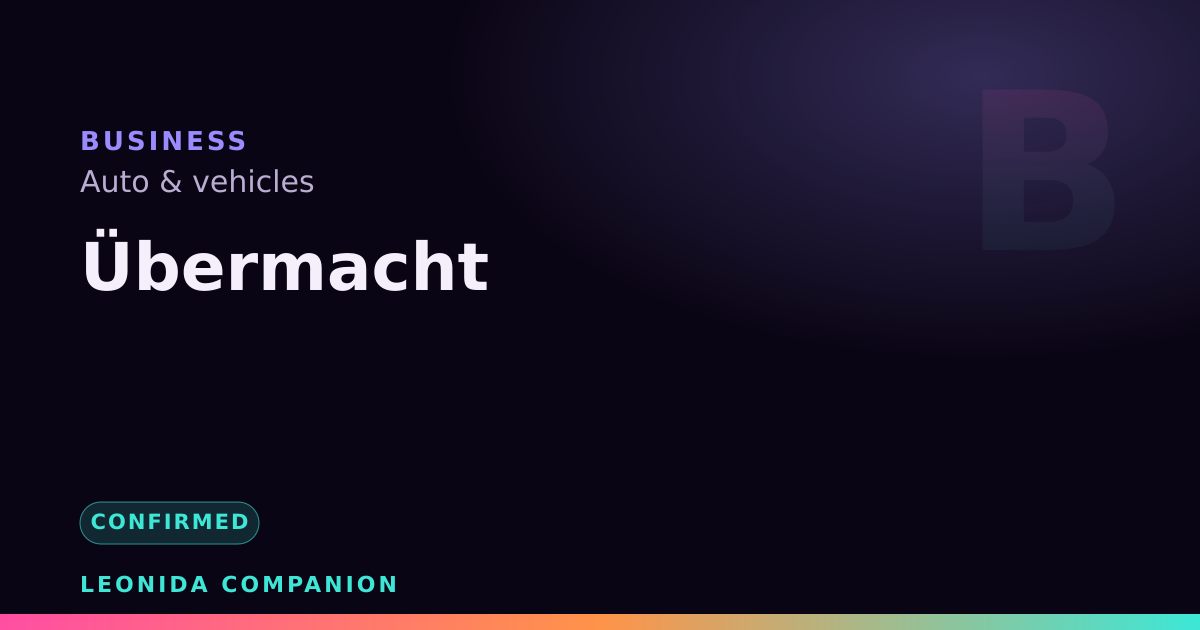 Übermacht — GTA 6 business