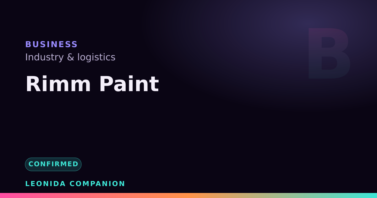 Rimm Paint — GTA 6 business
