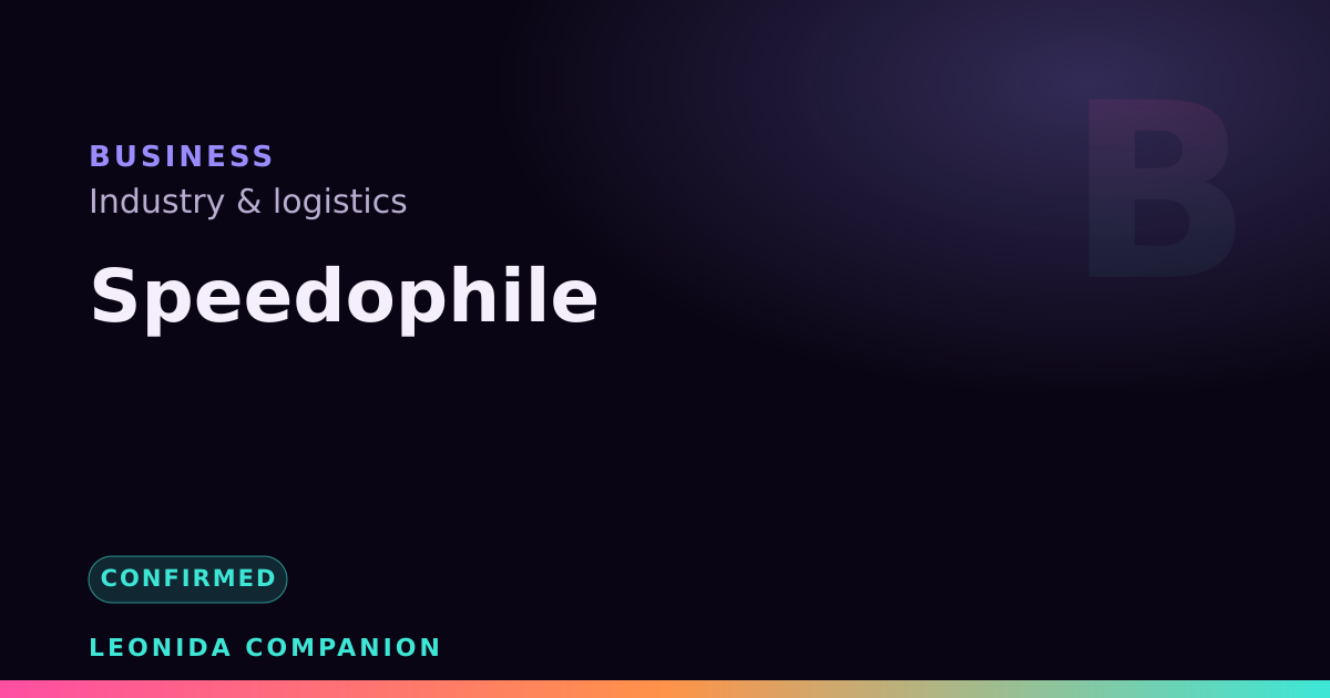 Speedophile — GTA 6 business