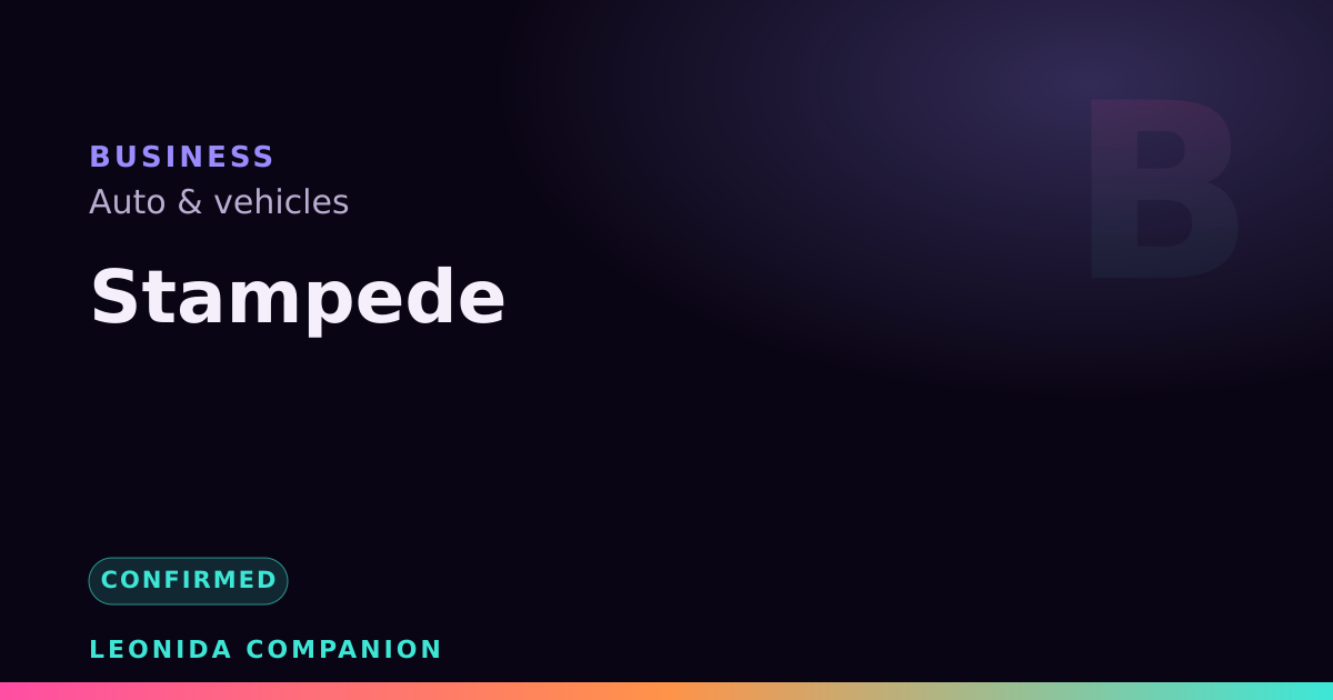 Stampede — GTA 6 business