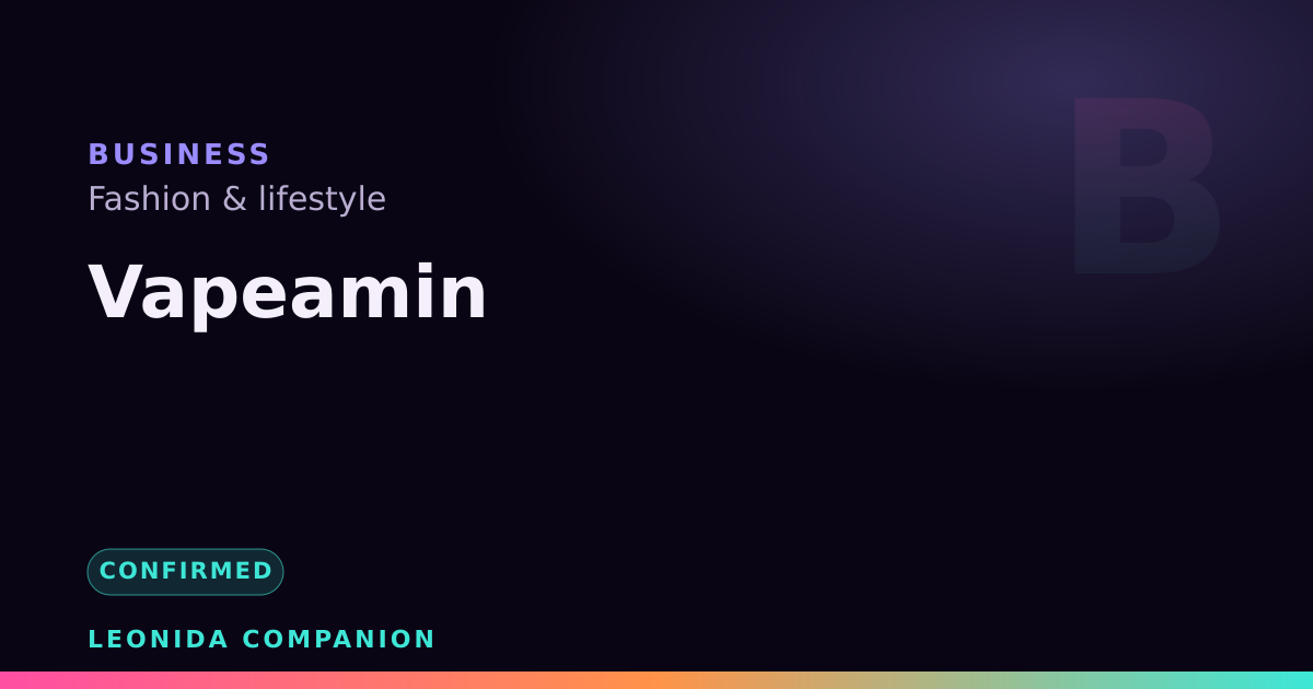 Vapeamin — GTA 6 business