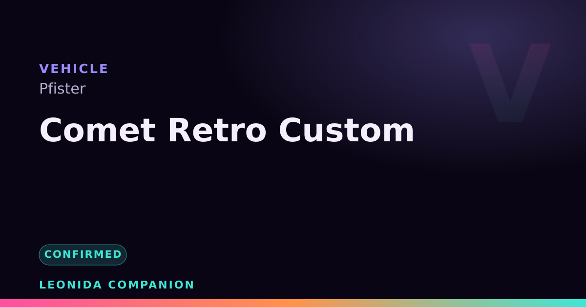 Comet Retro Custom — GTA 6 vehicle