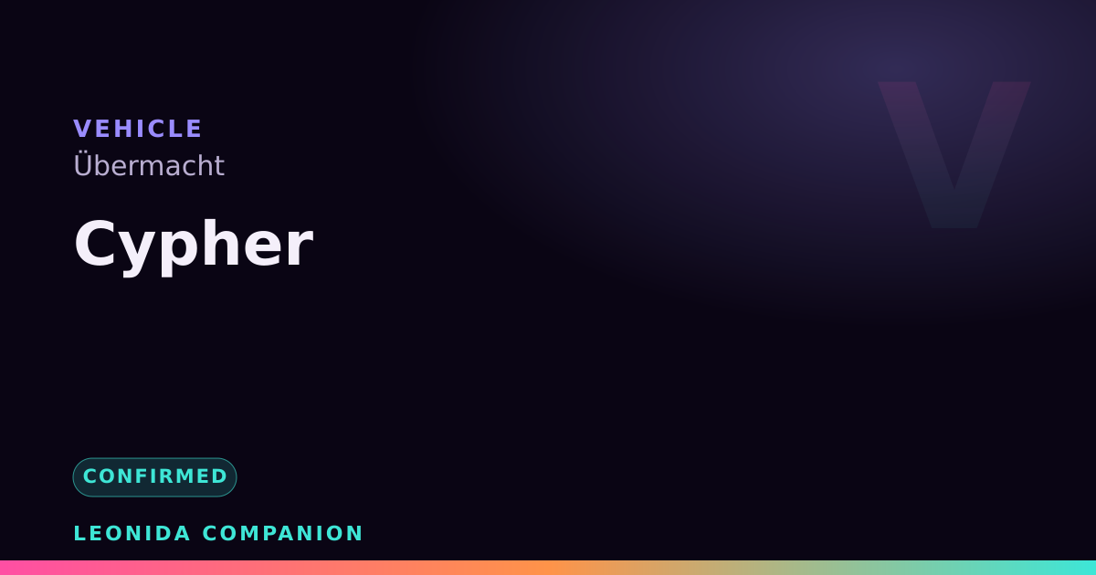 Cypher — GTA 6 vehicle