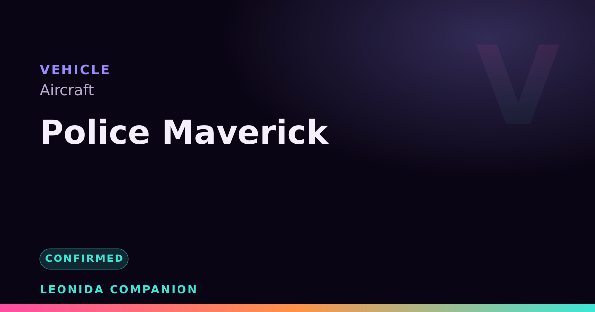 Police Maverick — GTA 6 vehicle